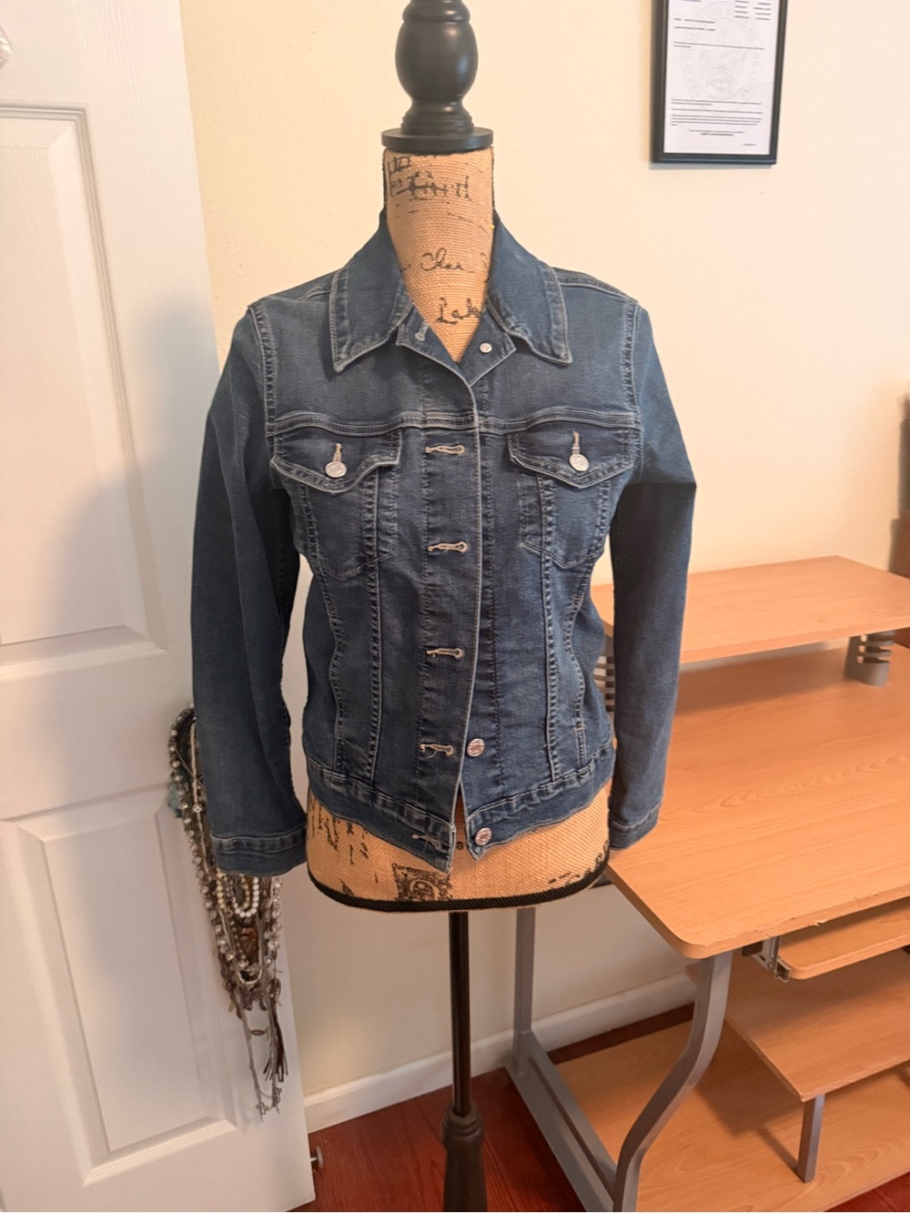 Signature by Levi Strauss Gold Denim Shirt Jacket - Dark Blue